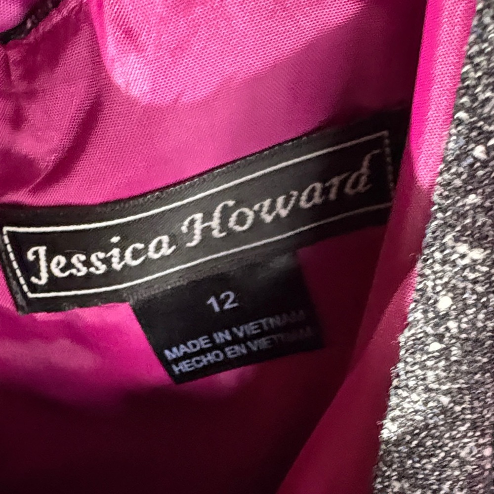 Jessica Howard Gray Women's Jacket & dress set size 12 - Picture 6 of 11